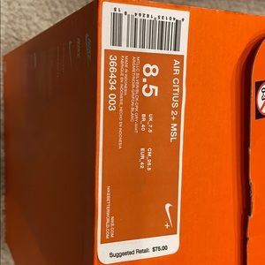 Men’s Nike sneakers in 8.5 in box